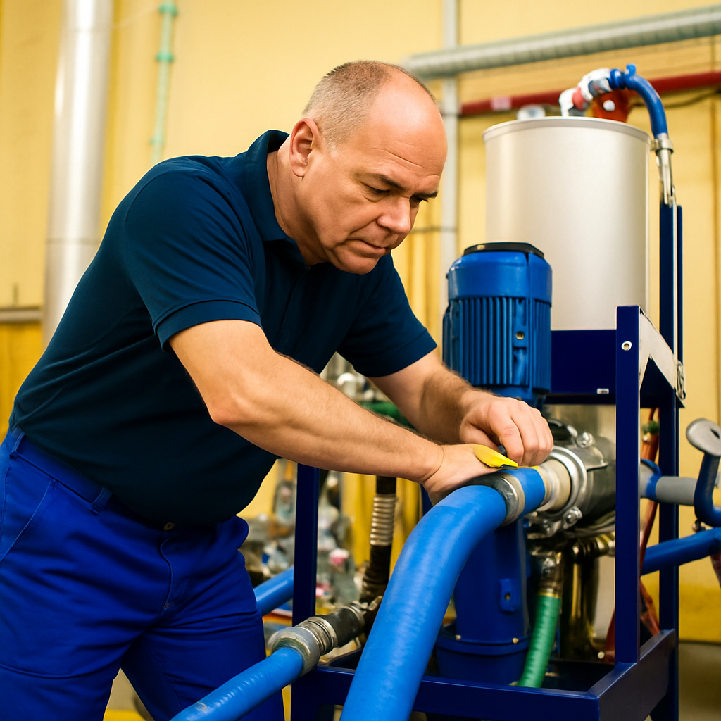 Klempner behebt Wasserschaden nach Rohrbruch