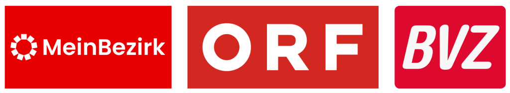 Logos von MeinBezirk, ORF und BVZ